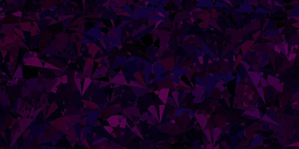 Modelo Vetor Rosa Escuro Com Formas Triângulo Ilustração Com Formas —  Vetores de Stock