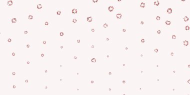 Dairesel şekilli açık kırmızı vektör düzeni. Basit gradyan arkaplandaki soyut renkli diskler. Bir marka kitabı için yeni şablon.