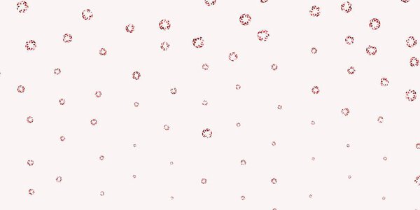 Light red vector layout with circle shapes. Abstract colorful disks on simple gradient background. New template for a brand book.