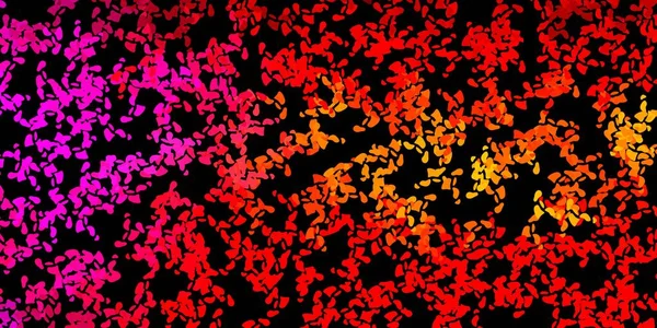 Темно Рожевий Жовтий Векторний Шаблон Абстрактними Формами Простий Дизайн Абстрактному — стоковий вектор