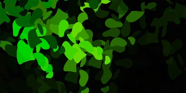 Σκούρο Πράσινο Διανυσματικό Υπόβαθρο Τυχαίες Μορφές Εικονογράφηση Πολύχρωμα Σχήματα Αφηρημένο — Διανυσματικό Αρχείο