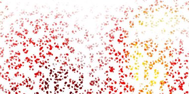 Memphis şekilli açık turuncu vektör dokusu. Basit bir şekilde gradyan olan renkli soyut biçimler. Reklamlarınız için modern tasarım.