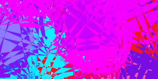 Hellblauer Roter Vektorhintergrund Mit Dreiecken Webmaterialillustration Mit Bunten Abstrakten Dreiecken — Stockvektor