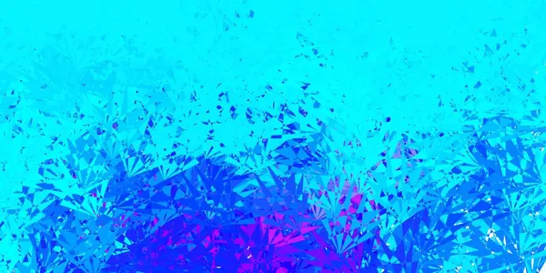Hellrosa Blaue Vektorschablone Mit Dreiecksformen Webmaterialillustration Mit Bunten Abstrakten Dreiecken — Stockvektor