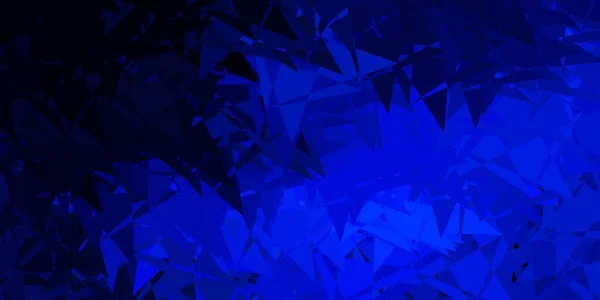 Modelo Vetor Azul Escuro Com Formas Triângulo Excelente Ilustração Abstrata — Vetor de Stock