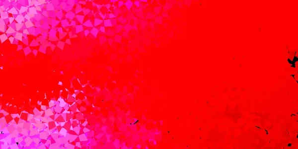 Hellrosa Gelber Vektorhintergrund Mit Polygonalen Formen Dreiecksformen Mit Farbenfrohem Verlauf — Stockvektor