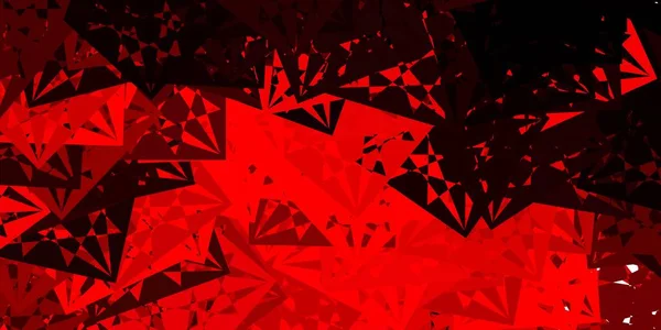 Fondo Vectorial Rojo Oscuro Con Triángulos Ilustración Abstracta Inteligente Con — Vector de stock