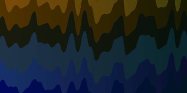 Açık Mavi, eğri çizgileri olan sarı vektör arkaplanı.