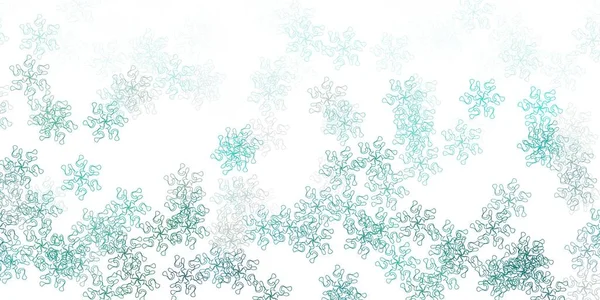 Azul Claro Vector Verde Obra Arte Natural Con Flores Diseño — Archivo Imágenes Vectoriales