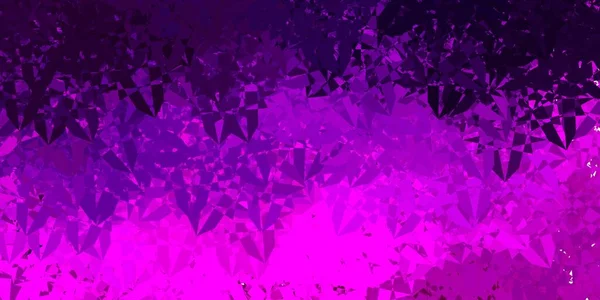 Темно Фіолетова Векторна Текстура Випадковими Трикутниками Розумна Абстрактна Ілюстрація Формами — стоковий вектор