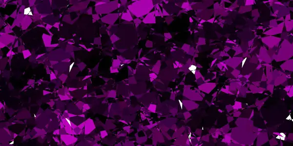 Fond Vectoriel Violet Foncé Avec Triangles Lignes Formes Triangle Avec — Image vectorielle