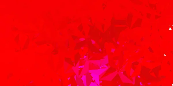 Poly Triangle Vectoriel Rose Clair Rouge Illustration Abstraite Colorée Avec — Image vectorielle