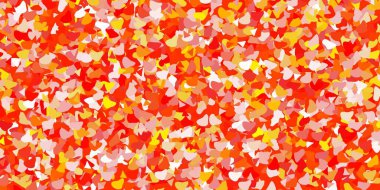 Soyut şekilli açık turuncu vektör deseni. Soyut tarzda renkli şekilli bir illüstrasyon. Cep telefonları için arka plan.