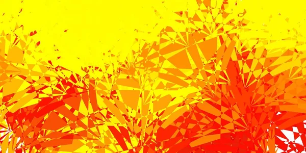 Jasnopomarańczowy Wektor Tło Trójkątami Linie Znakomita Abstrakcyjna Ilustracja Szeregiem Kolorowych — Wektor stockowy