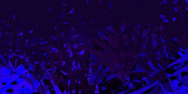 Ciemnoróżowy Niebieskie Tło Wektora Trójkątami Linie Ilustracja Abstrakcyjnymi Kolorowymi Trójkątami — Wektor stockowy