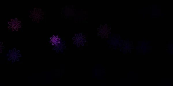 Donkerpaarse Roze Vectorachtergrond Met Willekeurige Vormen Kleurrijke Illustratie Met Eenvoudige — Stockvector