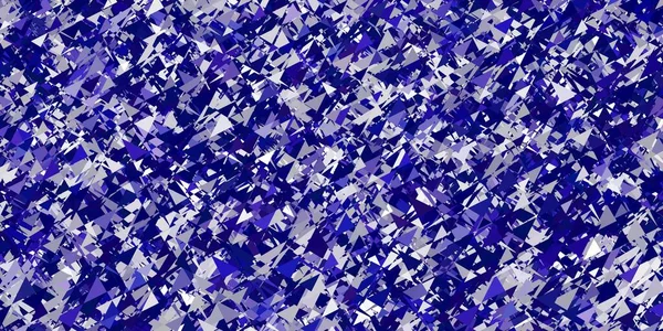 Светло Фиолетовый Векторный Узор Многоугольным Стилем Блестящие Абстрактные Иллюстрации Треугольными — стоковый вектор