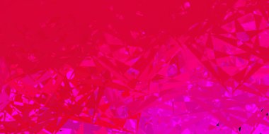 Çokgen formlu koyu mor vektör arkaplan. Renkli üçgenler aralığıyla soyut bir illüstrasyon. Duvar kağıtlarınız için tasarım.