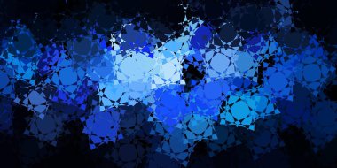 Üçgenleri ve çizgileri olan koyu mor bir vektör arkaplanı. Üçgen şekilli, şekilli muhteşem soyut çizimler. Duvar kağıtlarınız için tasarım.