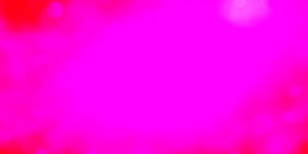 Licht Roze Vector Achtergrond Met Cirkels — Stockvector