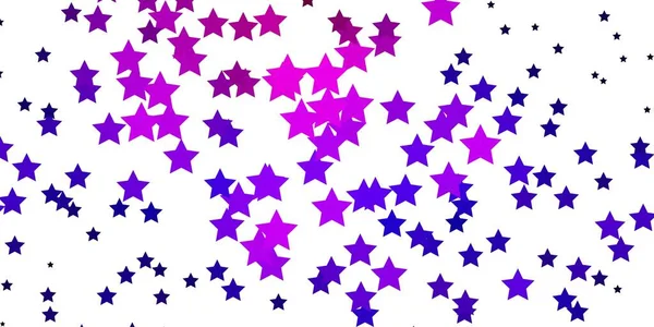 Texture Vectorielle Violet Clair Avec Belles Étoiles — Image vectorielle