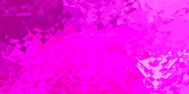 Üçgenli açık pembe vektör arkaplanı. Soyut renkli üçgen şekilli illüstrasyon. Reklamlarınıza basit bir ekleme..