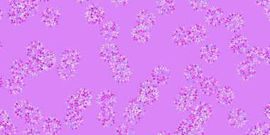 Açık mavi, kırmızı vektör karalama desenli çiçekler. Basit arka planda doğal tarzda renkli çiçekler. Web sitesi tasarımları için desen.