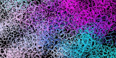 Koyu pembe, Memphis şekilli mavi vektör dokusu. Basit bir şekilde gradyan olan renkli soyut biçimler. Duvar kağıdı seti için zarif tasarım.