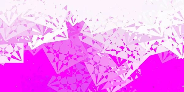 Luz Fondo Vector Púrpura Con Triángulos Ilustración Abstracta Excepcional Con — Vector de stock