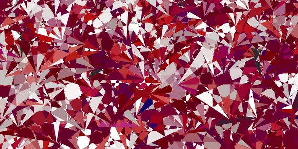 Çokgen şekilli açık mor vektör deseni. Renkli üçgenler aralığıyla soyut bir illüstrasyon. Reklamlarınıza basit bir ekleme..