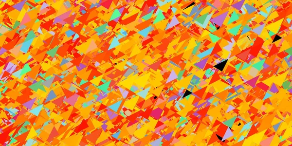 Fond Vectoriel Multicolore Clair Avec Triangles Magnifique Illustration Abstraite Aux — Image vectorielle