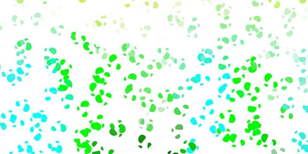Светло Синий Зеленый Векторный Фон Произвольной Формы Красочная Иллюстрация Простыми — стоковый вектор