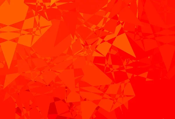 Светло Оранжевый Векторный Фон Треугольниками Треугольные Фигуры Красочным Градиентом Абстрактном — стоковый вектор