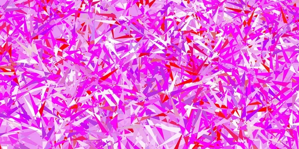 Fond Vectoriel Rose Clair Rouge Avec Des Formes Polygonales Magnifique — Image vectorielle