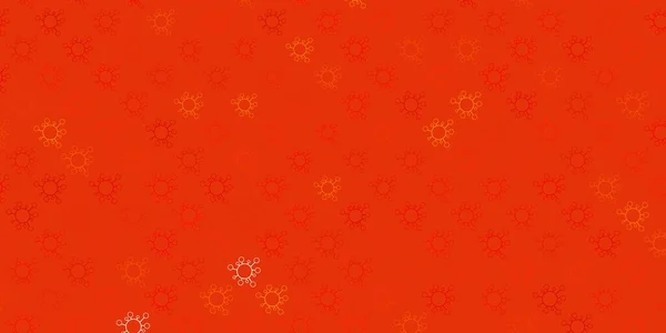 Jasnopomarańczowy Wektor Tekstury Symbolami Choroby Kolorowa Abstrakcyjna Ilustracja Gradientowych Kształtach — Wektor stockowy