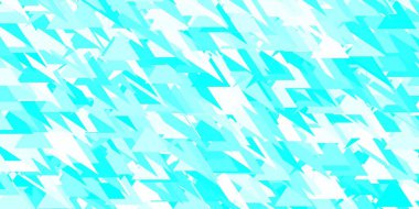 Açık mavi, üçgen şekilli yeşil vektör şablonu. Üçgen şekilli, şekilli muhteşem soyut çizimler. Duvar kağıtları için desen.