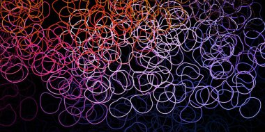 Soyut şekilli koyu pembe, sarı vektör deseni. Soyut tarzda renkli şekilli bir illüstrasyon. Cep telefonları için arka plan.