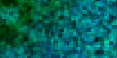 Açık mavi, çokgen tarzda yeşil vektör arkaplan. Dikdörtgen şekilli yeni soyut illüstrasyon. Cep telefonları için şablon.