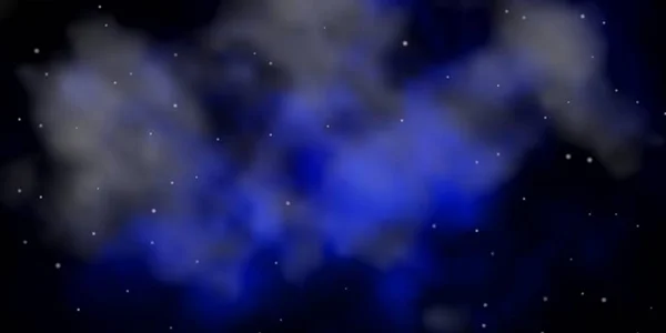 Темный Синий Вектор Яркими Звездами Красочная Иллюстрация Абстрактном Стиле Градиентными — стоковый вектор