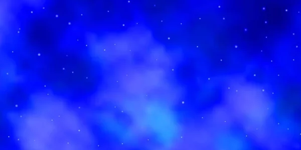 Plantilla Vectorial Azul Oscuro Con Estrellas Neón — Vector de stock