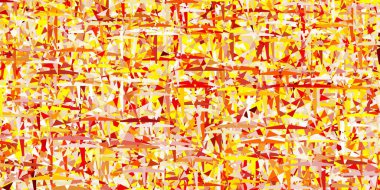 Açık Turuncu vektör arkaplanı, çizgiler, üçgenler. Üçgenli soyut gradyan çizimi. Broşürler, broşürler için desen