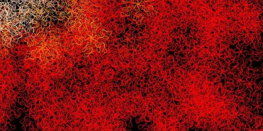 Koyu kırmızı, çizgileri olan sarı vektör deseni. Çizgili soyut gradyan çizimi. Broşürler, broşürler için desen.