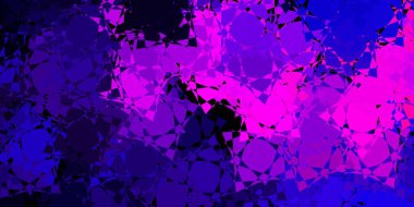 Üçgenli koyu mor vektör arkaplan. Soyut tarzda, üçgen ve çizgilerle basit bir tasarım. Reklamlarınıza basit bir ekleme..