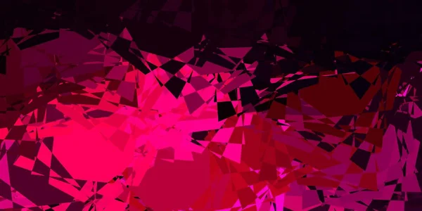 Modelo Vetor Rosa Escuro Com Formas Triângulo Ilustração Abstrata Inteligente — Vetor de Stock