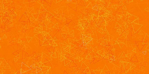 Dark Green Yellow Vector Texture Random Triangles Smart Abstract Illustration — Stock Vector