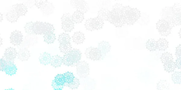 Hellrosa Blaue Vektorschablone Mit Eisschneeflocken Einfache Abstrakte Illustration Mit Eis — Stockvektor