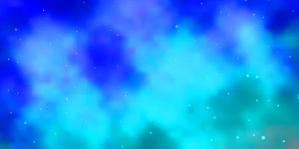 Ljusblått Vektormönster Med Abstrakta Stjärnor — Stock vektor