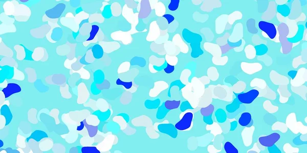 ランダムな形をした明るい青のベクトル背景 抽象的なスタイルでカラフルな形状のイラスト あなたのウェブサイトのための簡単なイラスト — ストックベクタ