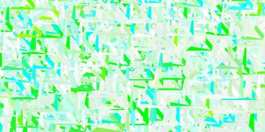 Açık yeşil vektör arkaplanı, üçgenler, çizgiler. Renkli soyut üçgenli web materyali çizimi. İniş sayfaları.