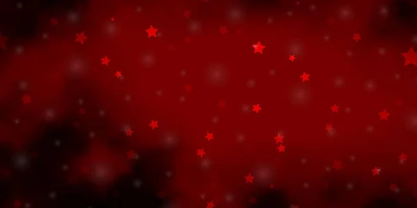 Dark Red Vector Texture Beautiful Stars — Stock Vector